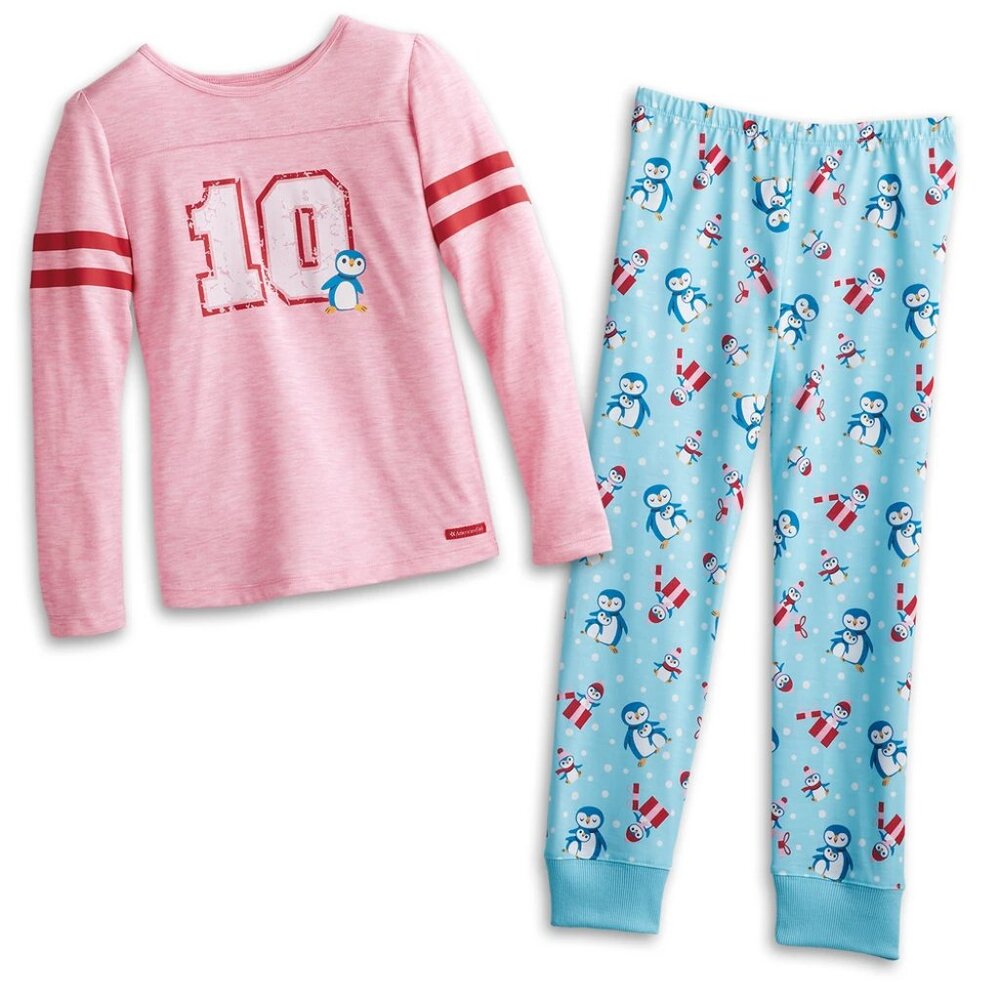 American Girl Doll Holiday Penguin PJ's